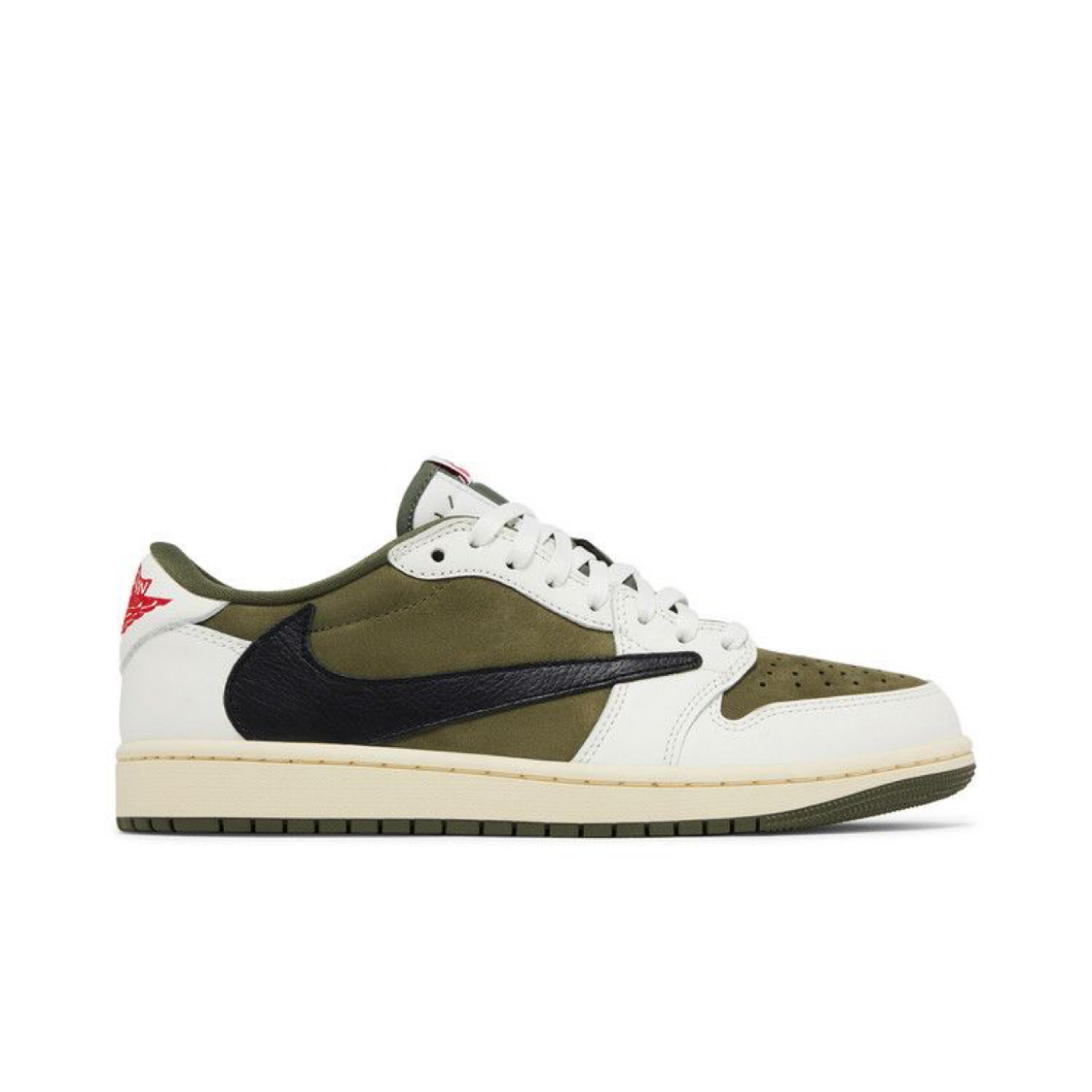 Nike Air Jordan 1 Low Travis Scott ‘Reverse Olive / Medium Olive’ - Brand New
