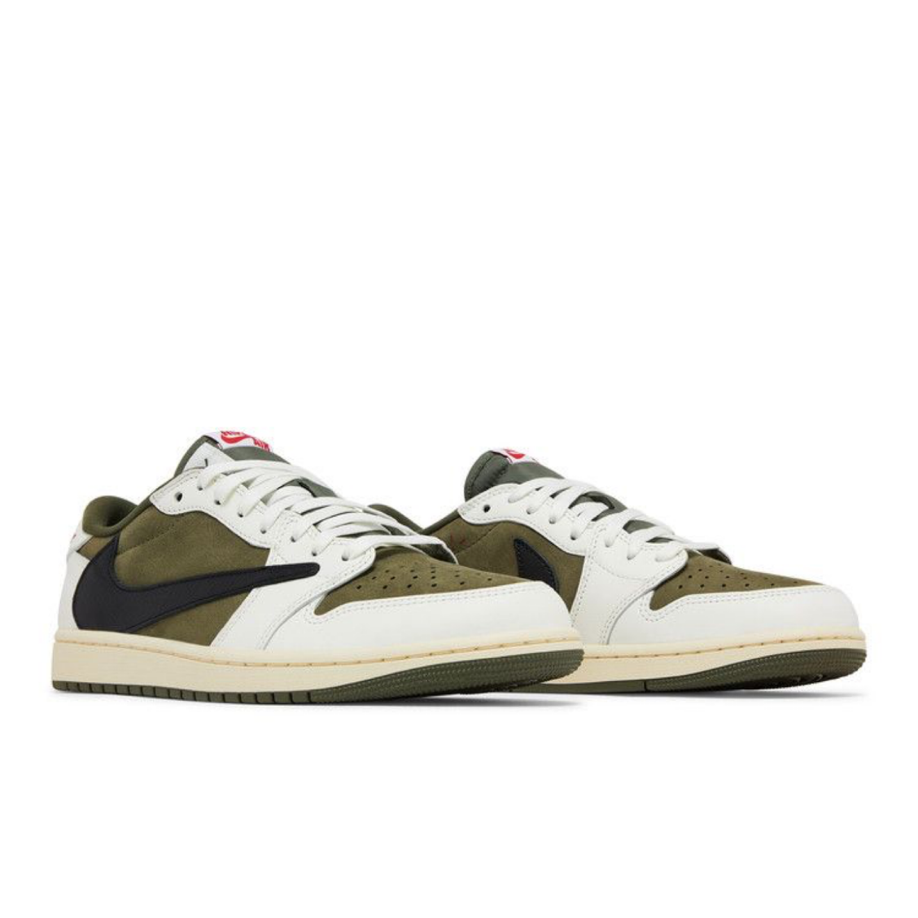 Nike Air Jordan 1 Low Travis Scott ‘Reverse Olive / Medium Olive’ - Brand New
