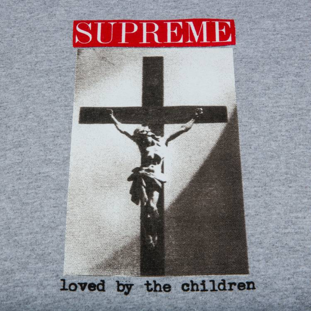 Supreme Loved By The Children T Shirt Heather Grey - Brand New