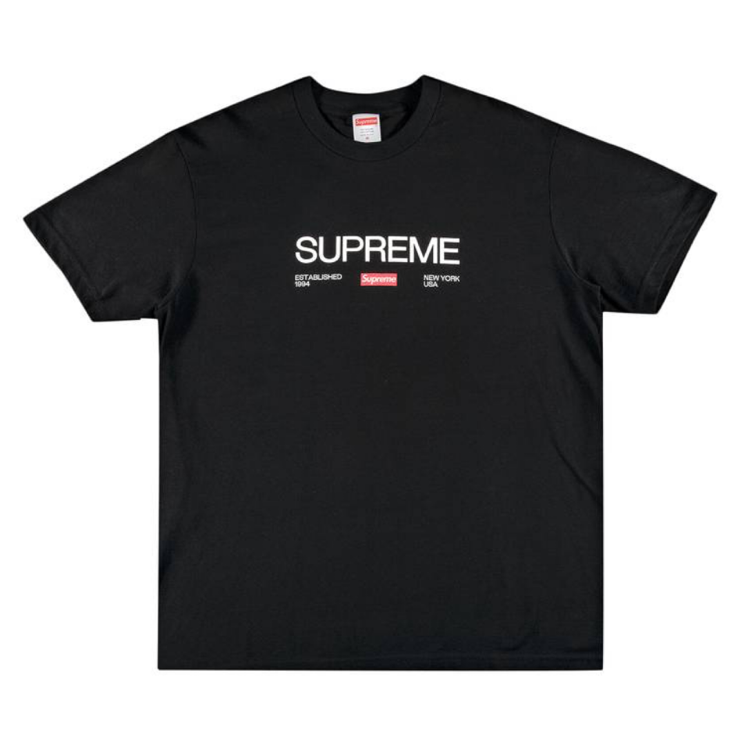 Supreme Est 1994 T Shirt Black - Brand New