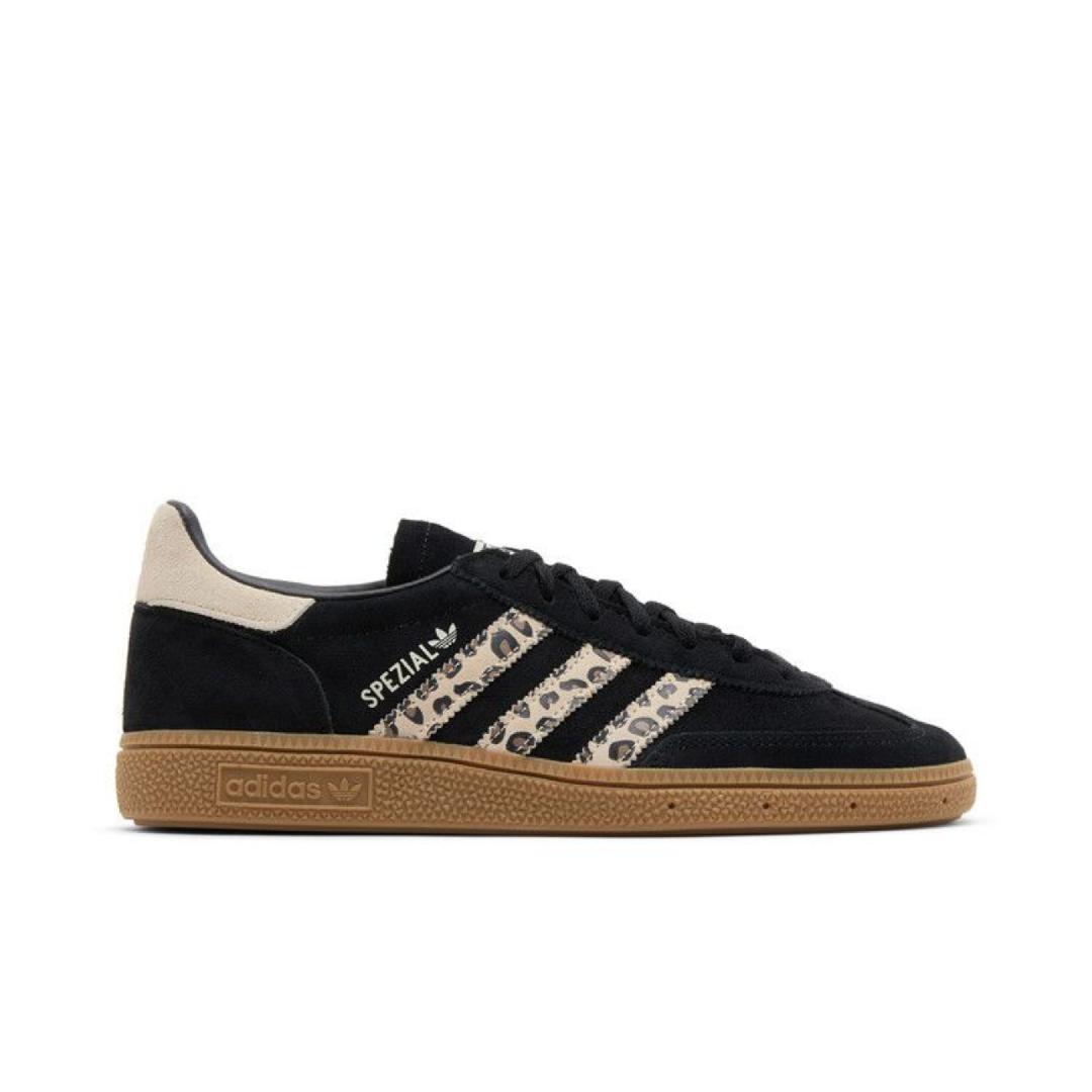 Adidas Handball Spezial Black Wonder Leopard White Gum - Brand New