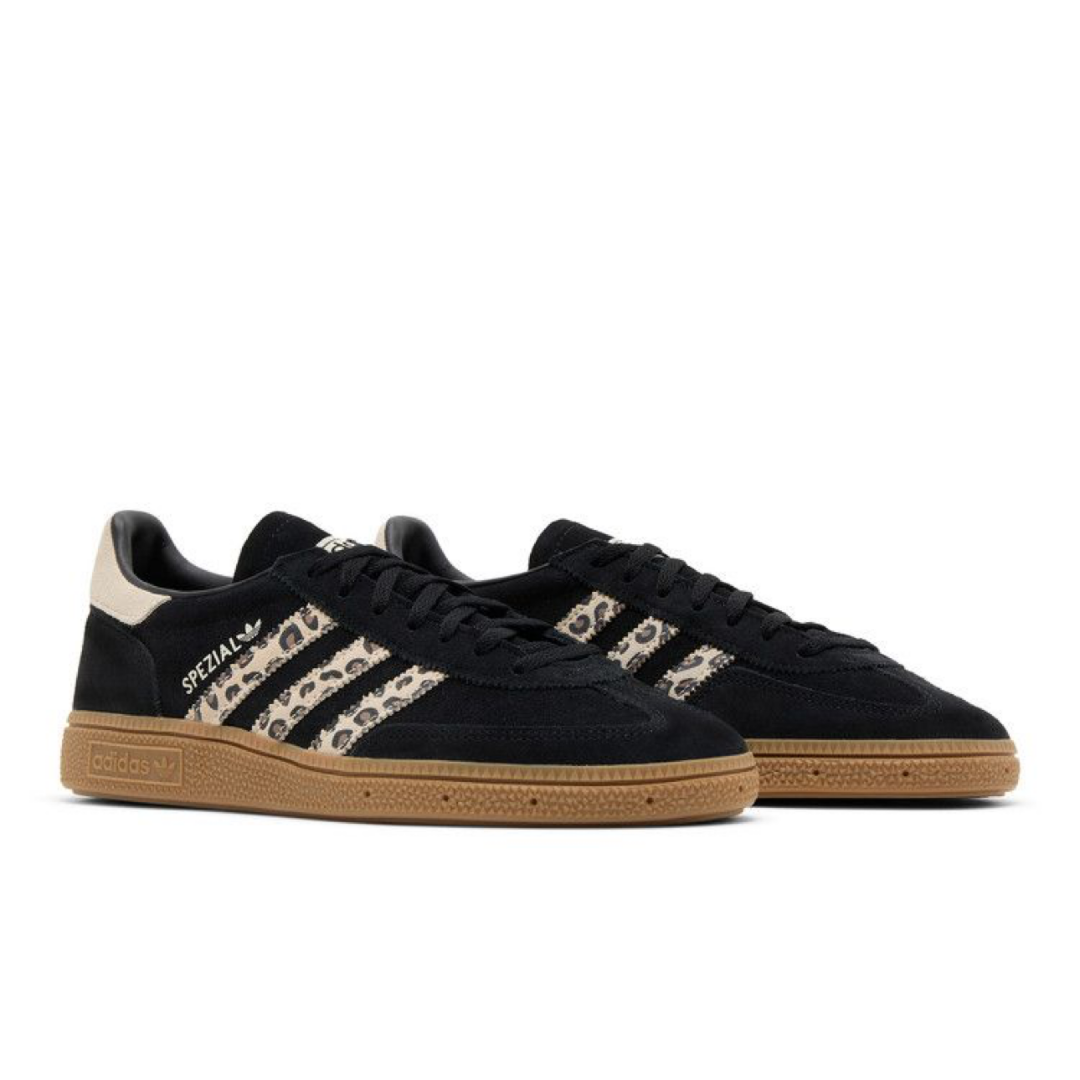 Adidas Handball Spezial Black Wonder Leopard White Gum - Brand New