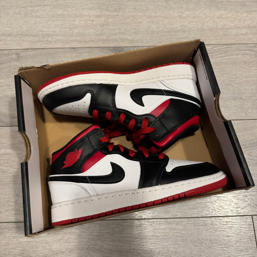 Nike Air Jordan 1 Mid GS Gym Red - Brand New
