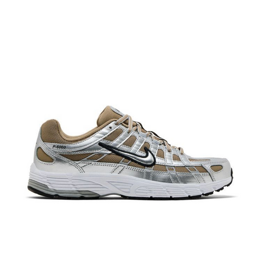 Nike P-6000 Khaki Metallic Silver - Brand New
